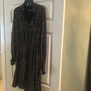 Elegant Black and White Dress